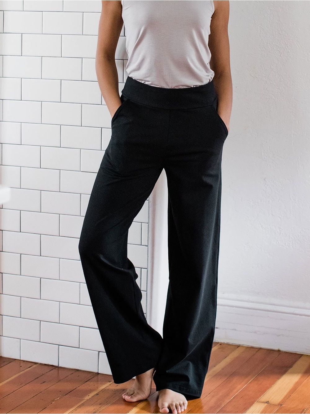Yala Lexi Ultra-Stretch Bamboo & Organic Cotton Classic Wide Leg Pant